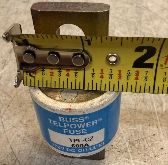 Bussman Telpower Fuse Model TPL-CZ 600A 170V Fast Acting Current Limiting Fuse