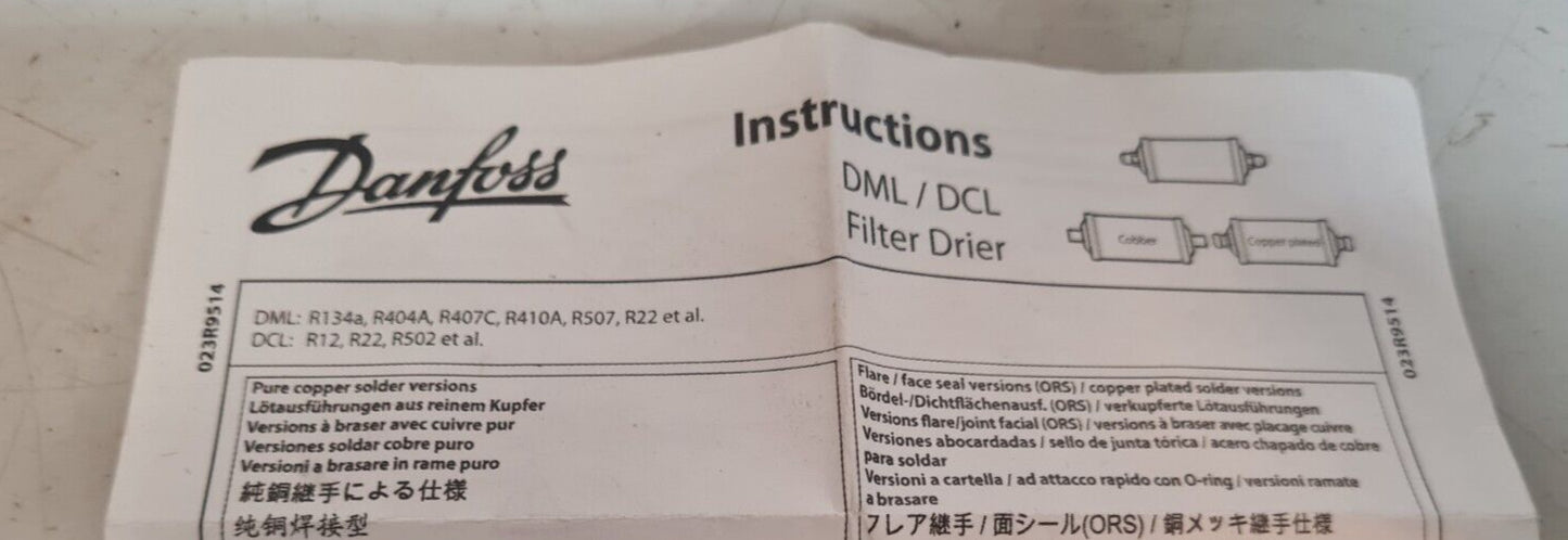 Danfoss York Filter Drier 026-37563000 | 023Z3420 | DML 303FS V-