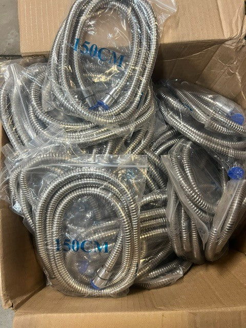 3 Quantity 150cm (59in) Stainless Steel Shower Hose Durable Flexible Replacement