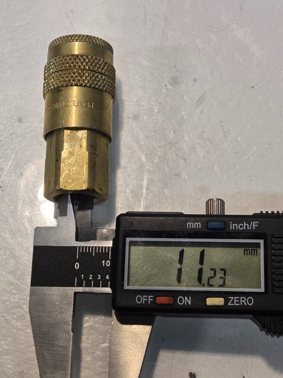 2 Quantity of Perfecting Coupling Series F 1/4" Quick Couplings 1/4" MPT (2 Qty)