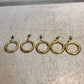 Clip Curtain Rings 2 Inch Set Of 5 Metal Drapery Hanging Rings For Widows