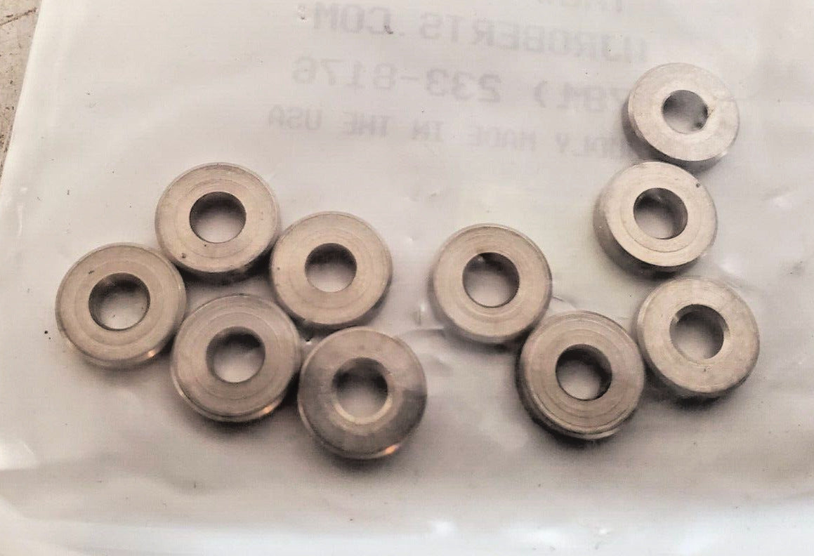 50 Qty. of WJ ROBERTS Round Spacers 10N12R50SP | 192 X 1/8 Long 1/2 RND (50 Qty)