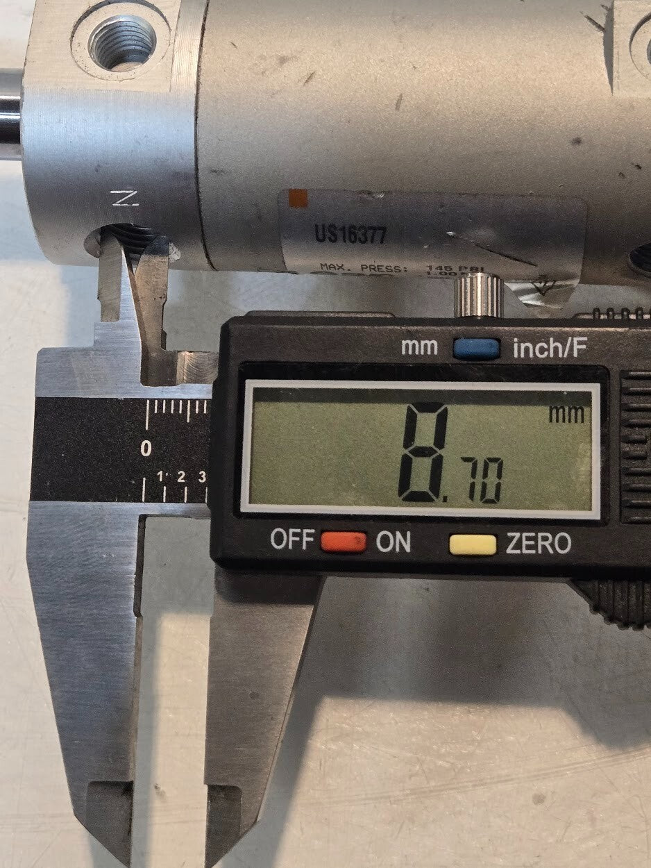SMC US16377 Pneumatic Cylinder | Maximum Pressure 145 PSI 1.00 MPa | 7" x 1.5"