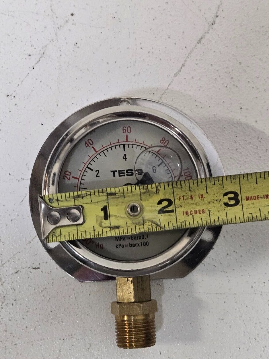 Tess Pressure Gauge -1-9bar Liquid Filled