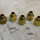 5 Quantity of Parker 10834 Brass Industrial Pipe Adapters 3/8"x 1/2" (5 Qty)