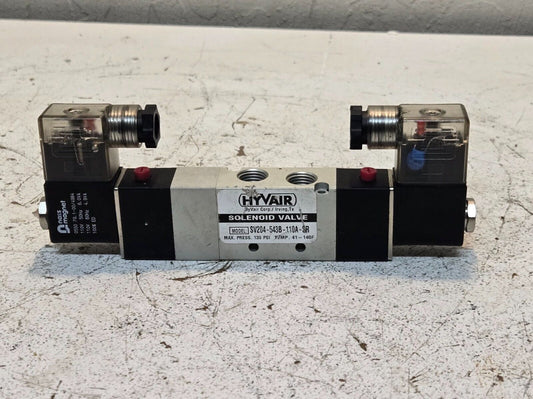 Hyvair Solenoid Valve SV204-543B-110A-SR | Max Pressure 135 PSI Temp 41-140 F