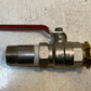 HS Univers DN25 PN30 Ball Valve w/ Brass Inlet/Outlet HS MS58