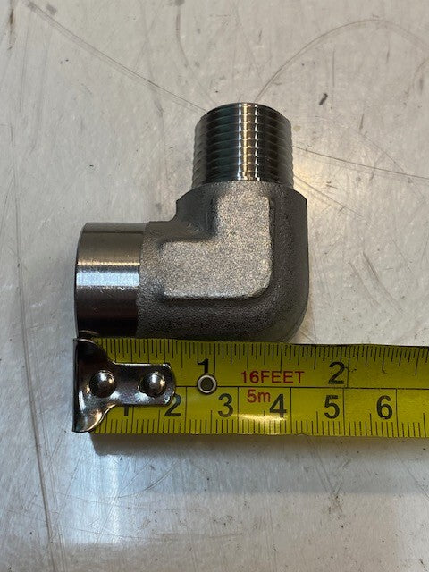8 Qty of 90 Degree Elbow Female x Male Pipe Fittings 21mm Thread 18mm ID (8 Qty)