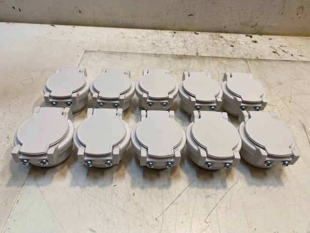 10 Qty of Plastiflex Utility Valves Central Vac Fittings 613A | FP47 (10 Qty)