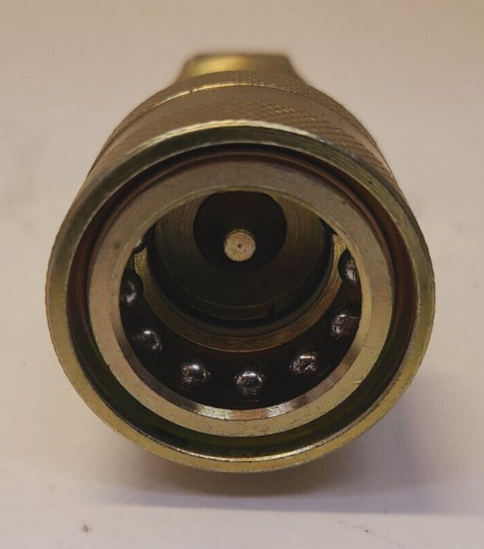 2 Quantity of Brass Hydraulic Quick Connect Hose Couplings 3/4" (2 Qty)