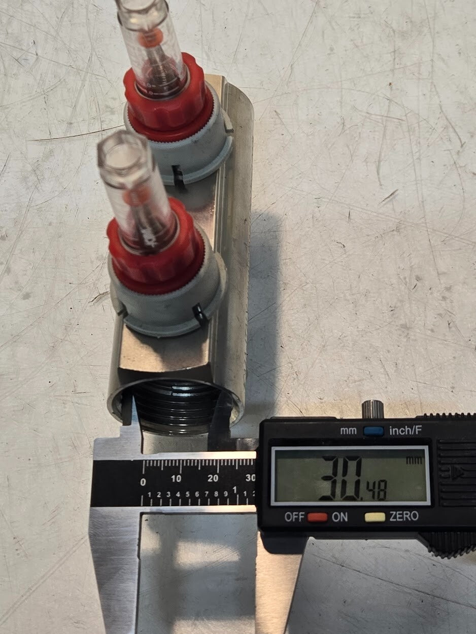 ICMA 2 Circuit Manifold with Flowmeters | ICMA-Italy | 1" Manifold | 3/4" Inlets