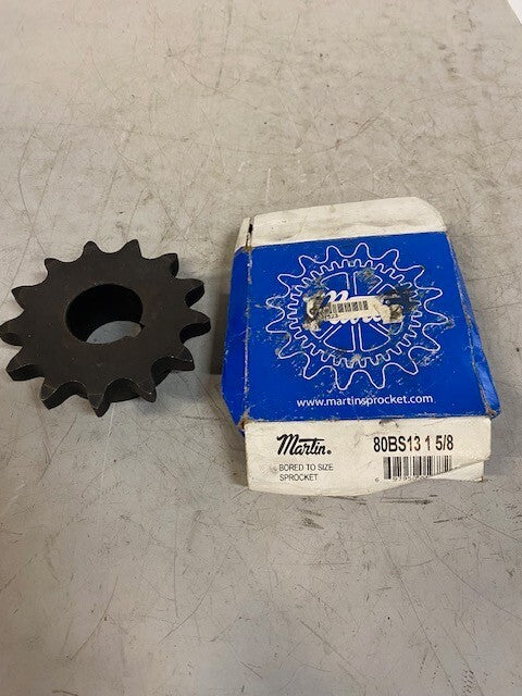 Martin 80BS13 1 5/8 Bored to Size Sprocket - 80 / 1 in, 1.62" Bore