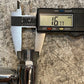 Chicago Faucet Gas Ball Valve 4-1/2" Long 10mm ID 17mm Thread End 4mm Point End