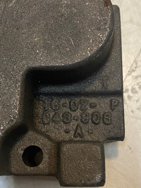 Hydraulic Control Valve End Cap 16-02-043-806-A | 9126