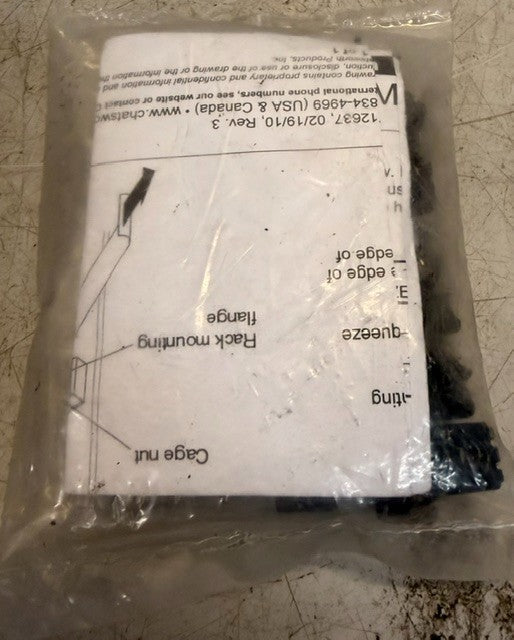Chatsworth Products Inc Square-Penched Hardware Kit 12639-001 Network Enclosures