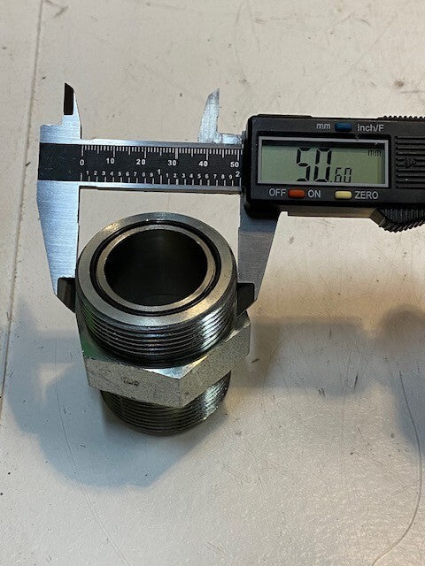 2 Quantity of HI 2006/09 Hex Nipple Male/Male Pipe Fittings 32mm ID (2 Quantity)
