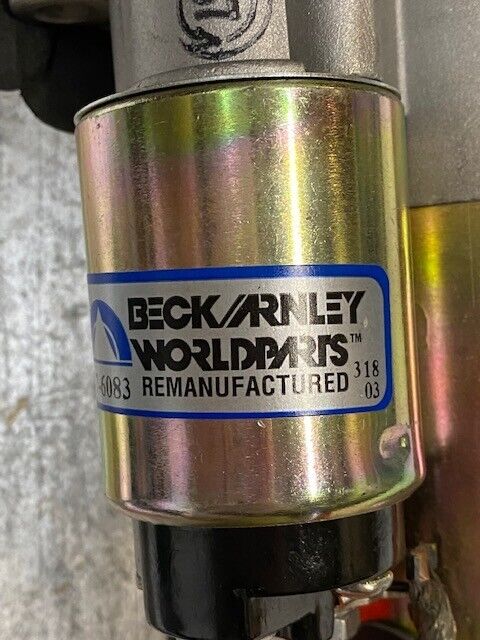 Beck/Arnley Remanufactured Starter 187-6083 | 31803 | 6083