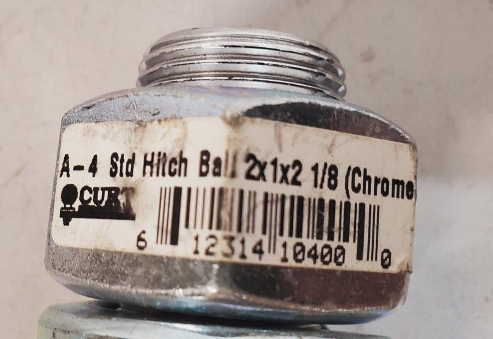 5 Quantity of Curt MFG Chrome Trailer Hitch Ball 2" | 6000 Lb | A-4 (5 Qty)