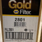 NAPA Gold Filter 2801 Air Filter FIL2801 Engine Intake Filter Replacement