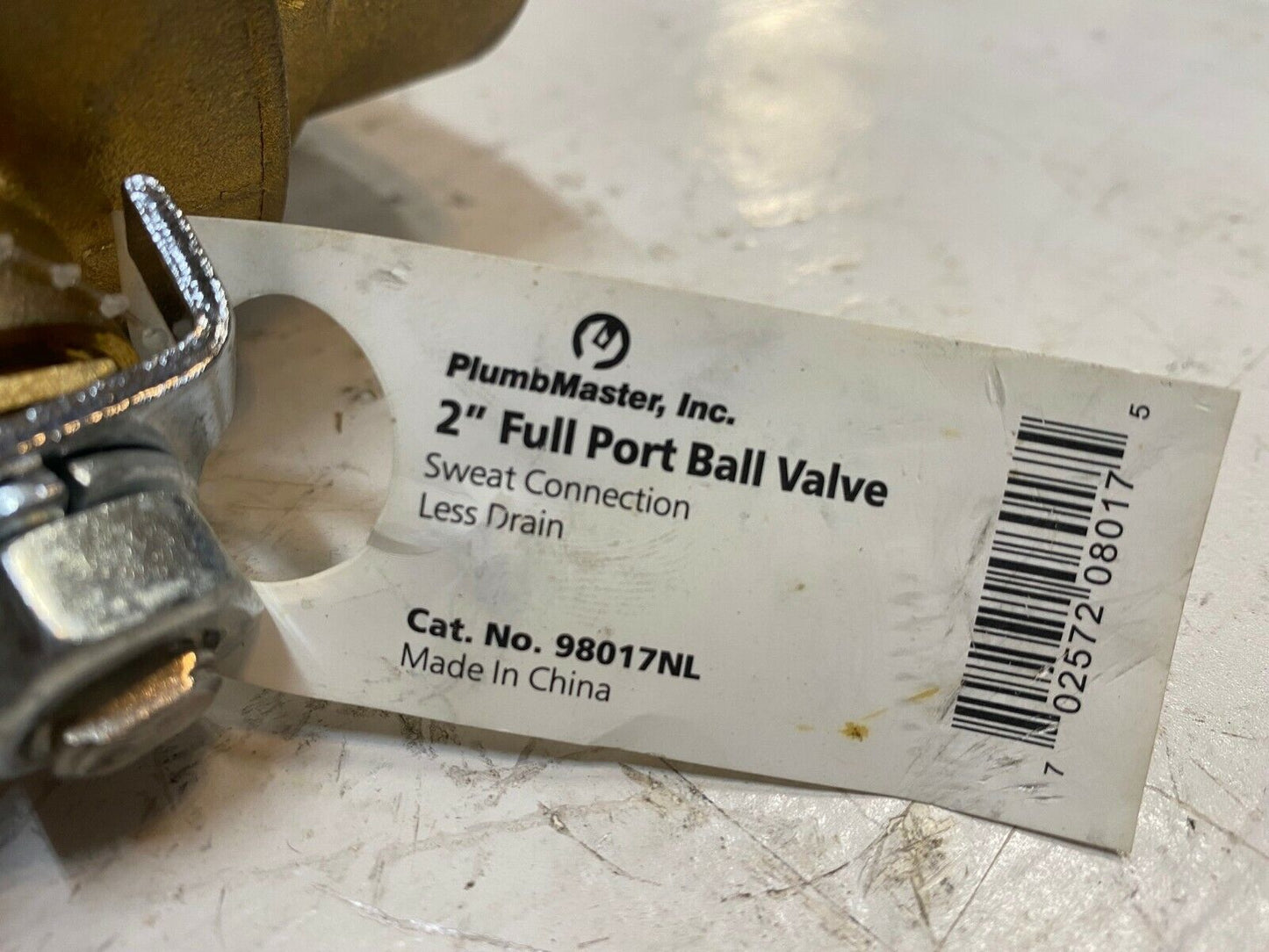 PlumbMaster 2" Full Port Brass Ball Valve 600 WOG Red Handle