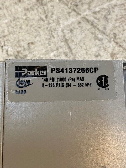 Parker PS4137266CP Pneumatic Valve Sandwich Pressure Regulator 145 Psi