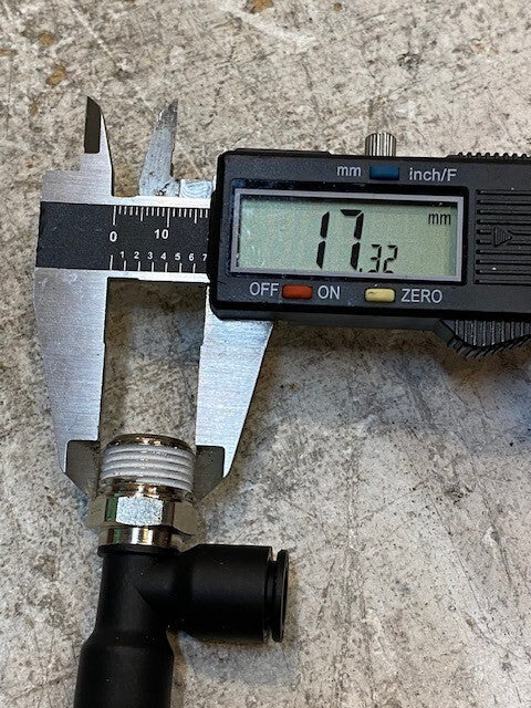 10 Qty of Push-To-Connect Male Run Tee Fittings 10mm Bore 17mm Thread (10 Qty)