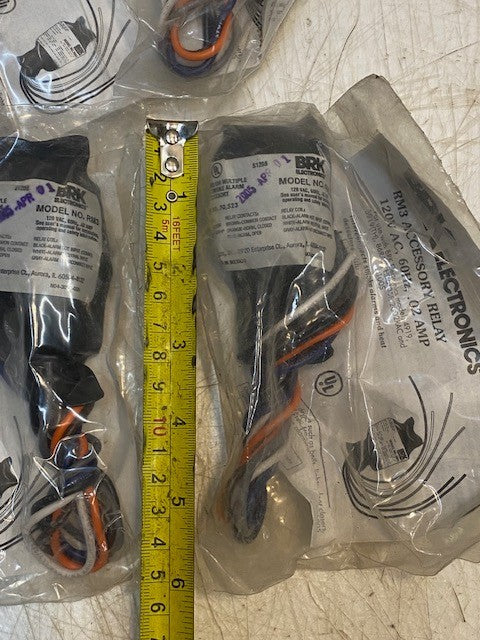5 Quantity of BRK Brands RM3 Accessory Relays 120V AC 60 Hz .02 Amp (5 Quantity)