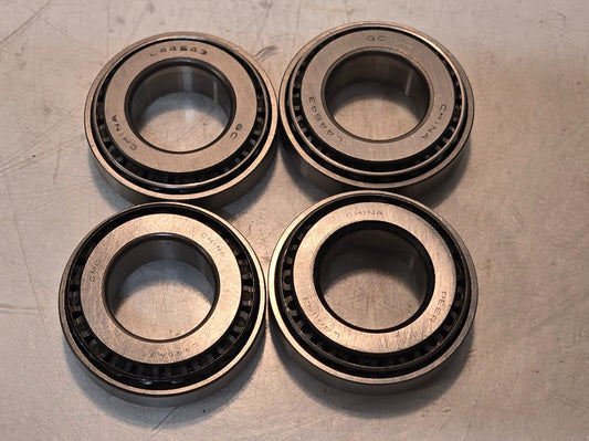 4 Quantity of Tapered Roller Bearings L44643 - L44610 | 1" Bore Diameter (4 Qty)