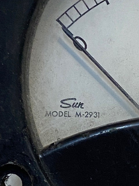Sun Model M-2931 Vintage Round Analog Engine Tachometer 3000 RPM
