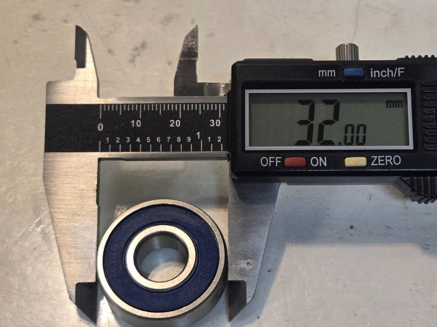 10 Quantity of MOGB Bearings S6201 RS | 32 mm OD 12 mm Bore 10 mm Wide (10 Qty)