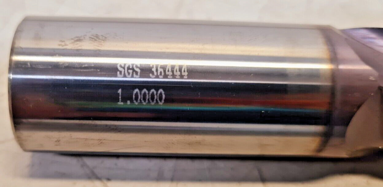 SGS Reconditioned END MILL 1.0" | 36444 | EDP B1511 | 110113381 | 4FL TIALN