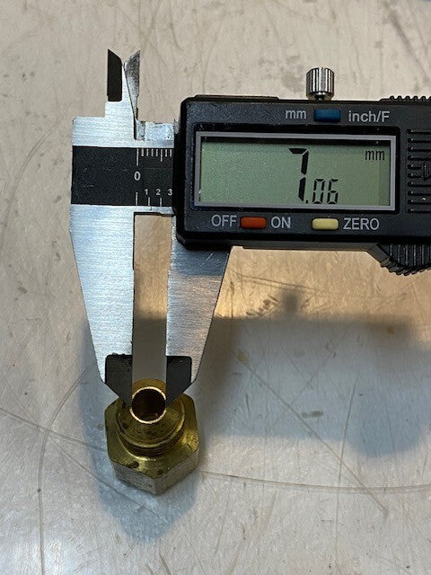 12 Quantity of Fire Pipe Adapter Brass Fittings 21mm OD 16mm Thread (12 Qty)