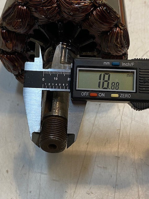 Actuator Motor Rotor Generator 12" L 4-3/4" OD 19mm Thread 13mm Thread