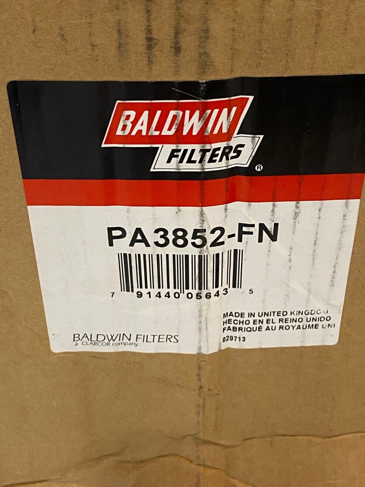 3 Quantity of Baldwin Filters PA3852-FN *Seal Damage* (3 Quantity)