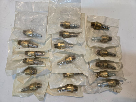 18 Quantity of Ball Swivel Air Fittings 1741 1/4" Male NPTF x 1/4" Body (18 Qty)