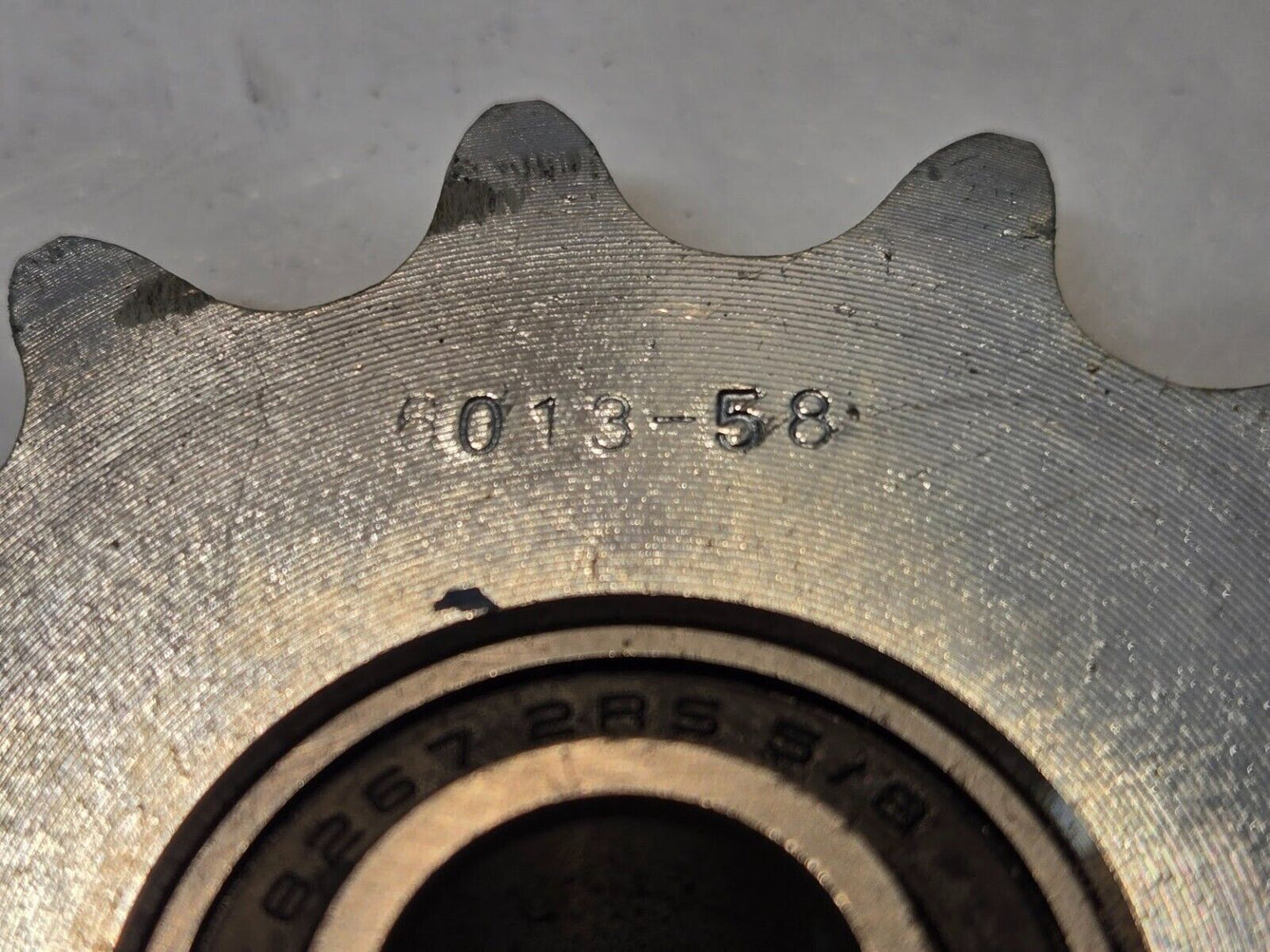 2 Quantity of Sprockets 6013-58 | 13 Tooth 5/8" Bore 82672RS 5/8 Bearing (2 Qty)