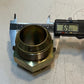Parker Pipe Hex Fitting Adapter 2-3/4" H 45mm Bore 63mm Thread 70mm Hex