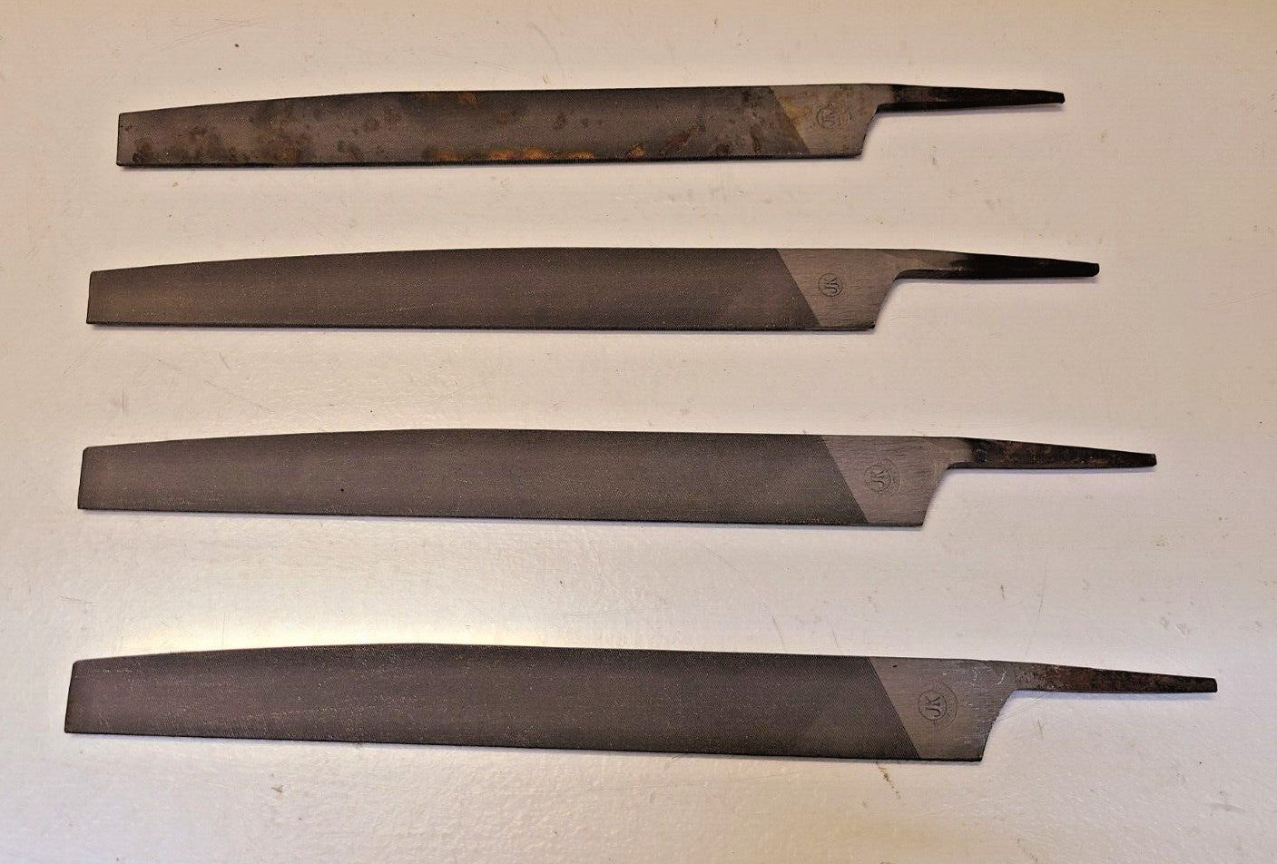 4 Quantity of Vintage JK Sunflower Files Smooth 10" Long (4 Qty)