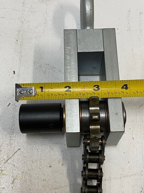 3 Qty of Manual Chain Hoists w/ Mounts 13" Chain (3 Quantity)