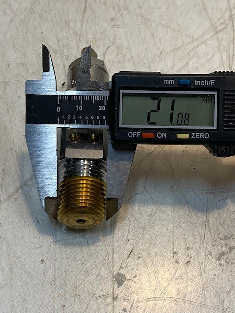 Sherwood Oxygen Valve 988002 CGA870 1299 | 3-3/4" Long 21mm Thread