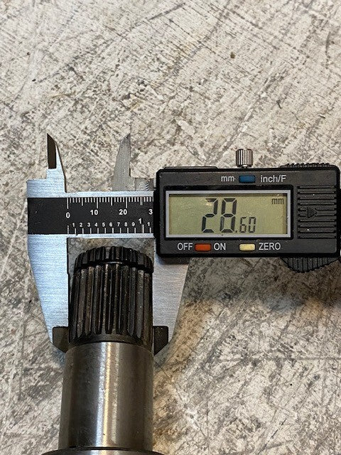 Axle Drive Shaft R2684-01 BT-70 25" Long 26-Spline 30mm Shaft Dia. 29mm Thread