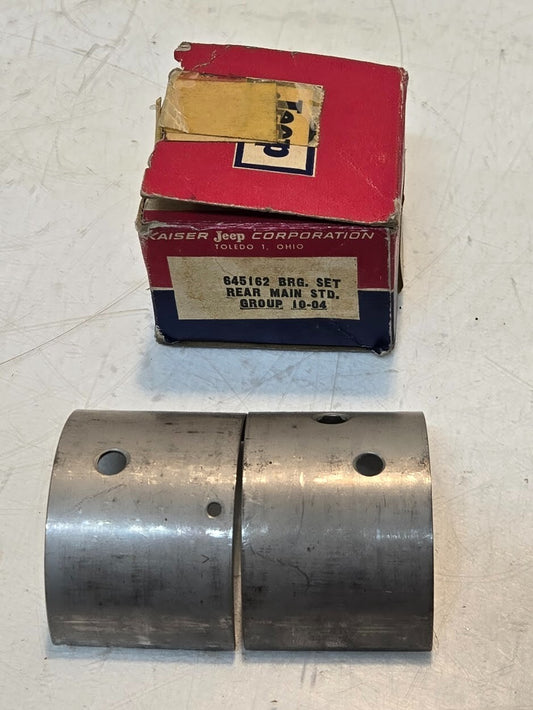 Kaiser Jeep Rear Main Bearing Set 645162 | Group 10-04 | for 4-134 Engines