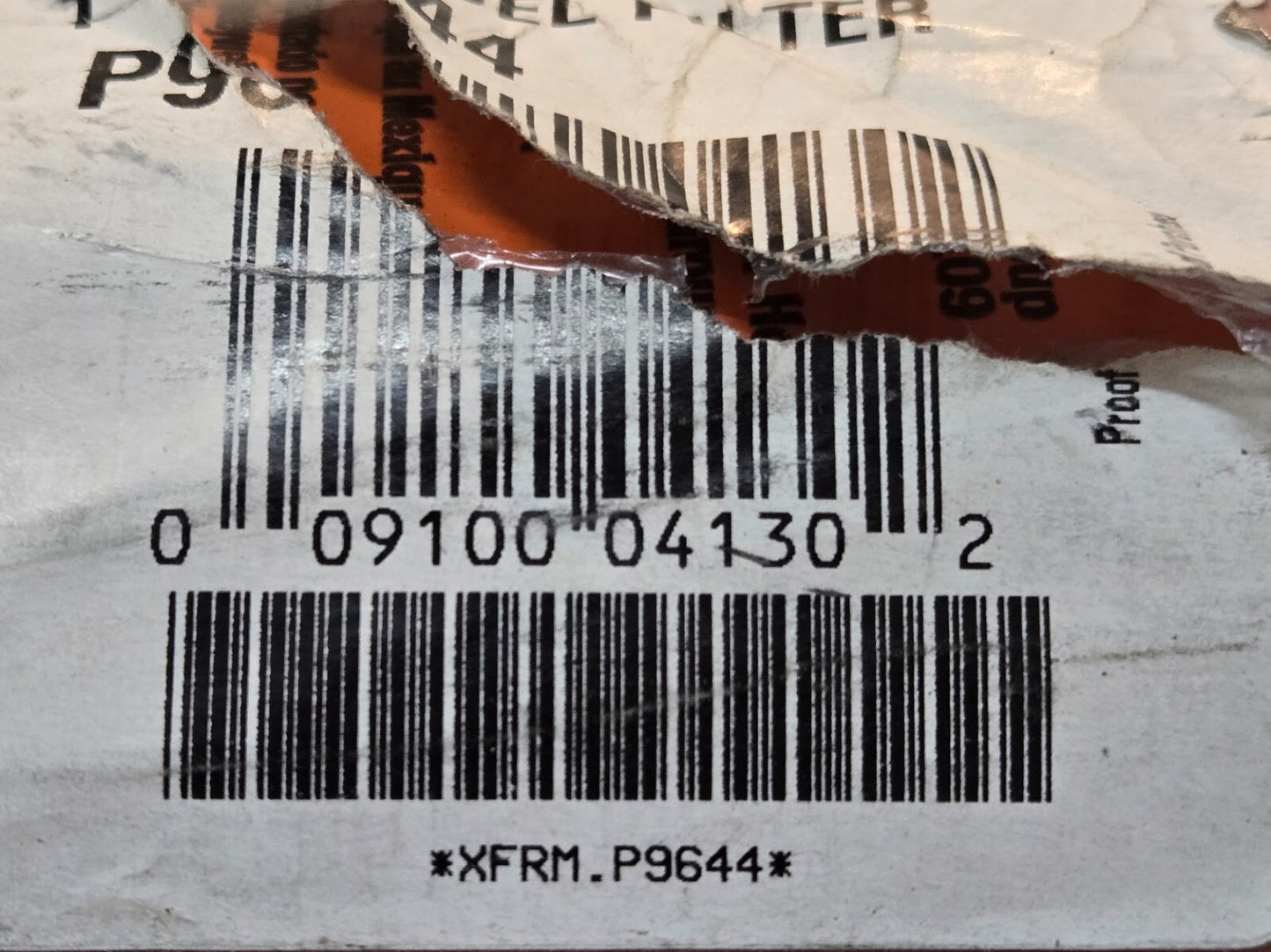 Fram Spin-on Fuel Filter P9644 | 13264 | 009100041302 | 9" Long 3.75" Diameter