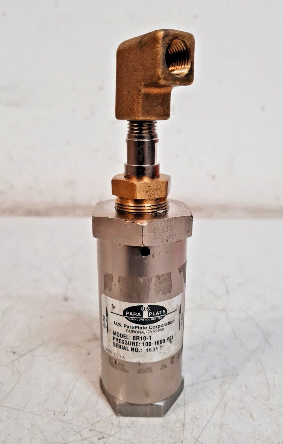 PARAPLATE Pressure Relief Regulator 100-1000 PSI | BR10-1 | 46393