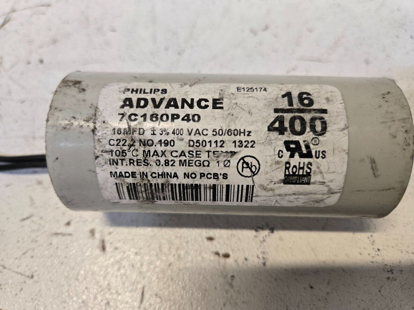 2 Quantity of Phillips Advance 7C160P40 Capacitor See Description (2 Quantity)