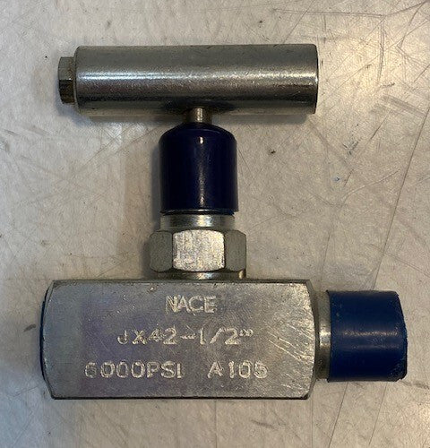 Nace JX42-1/2" 6000Psi Maximum Pressure Needle Valve A105