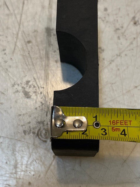 7 Quantity of Block Clamp Halves 4" Long 1-7/8" Wide 1" Thick 25mm Bore (7 Qty)