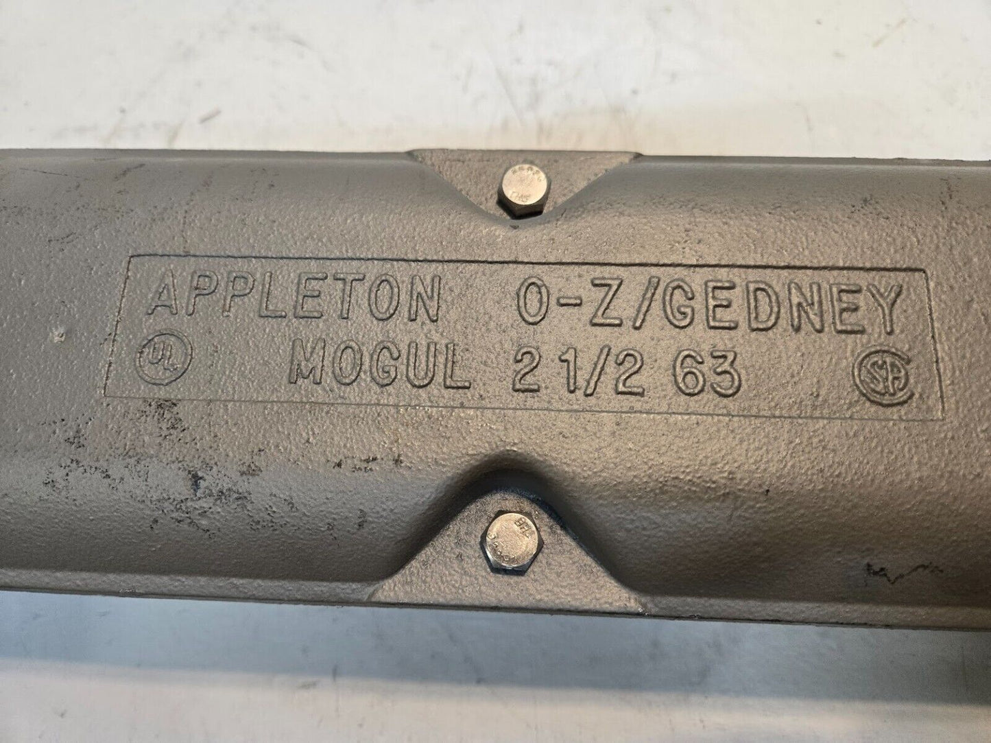 Appleton O-Z/Gedney Mogul 2 1/2 63 C Conduit Body 23.5" Long for 2-1/2" Conduit