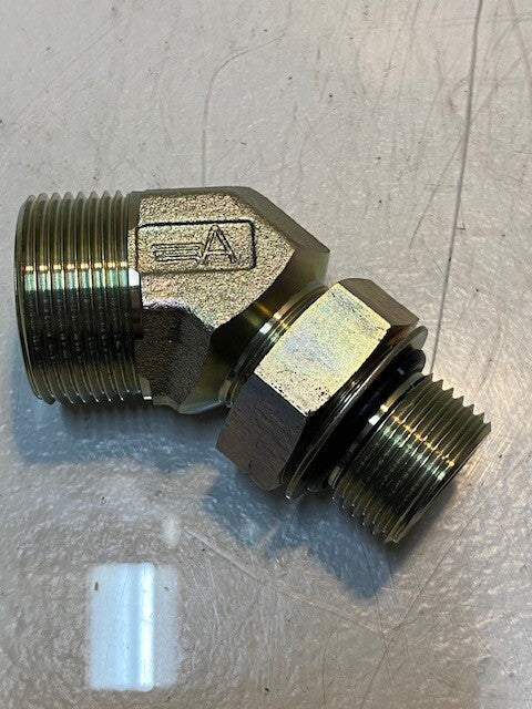 New Holland Elbow Fitting 85803487 | 36mm Thread 21mm ID 27mm Thread 15mm ID