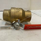 PlumbMaster 2" Full Port Brass Ball Valve 600 WOG Red Handle